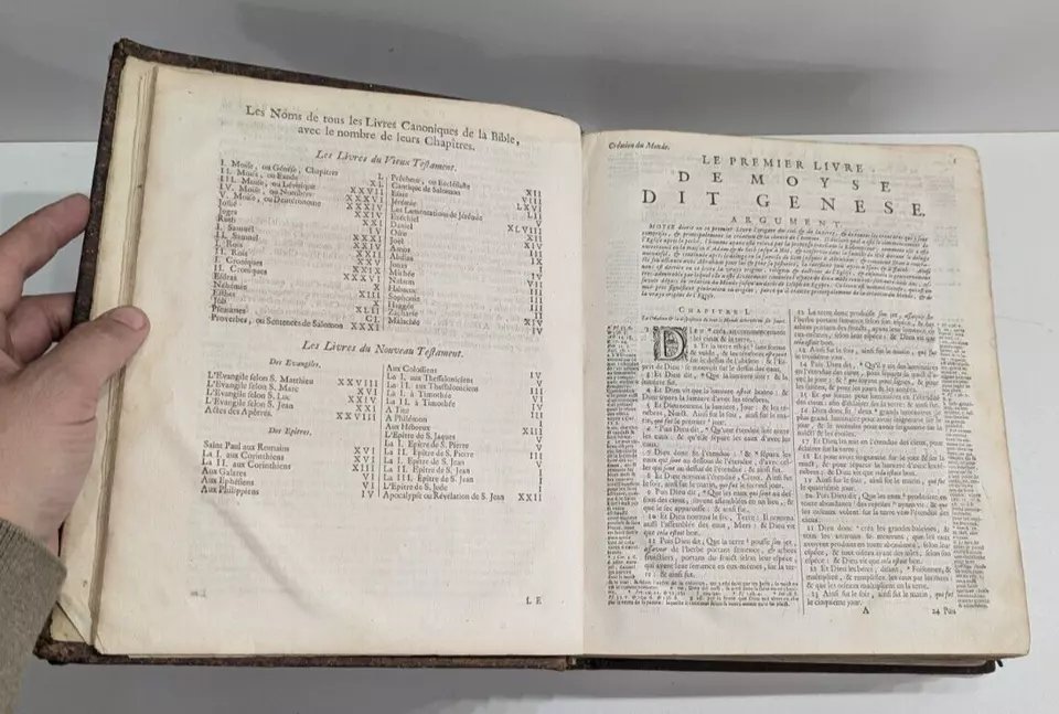 Sainte Bible - Amsterdam - Joan Blaeu - 1687 - Ancien & Nouveau Testament - 17th-photo-5