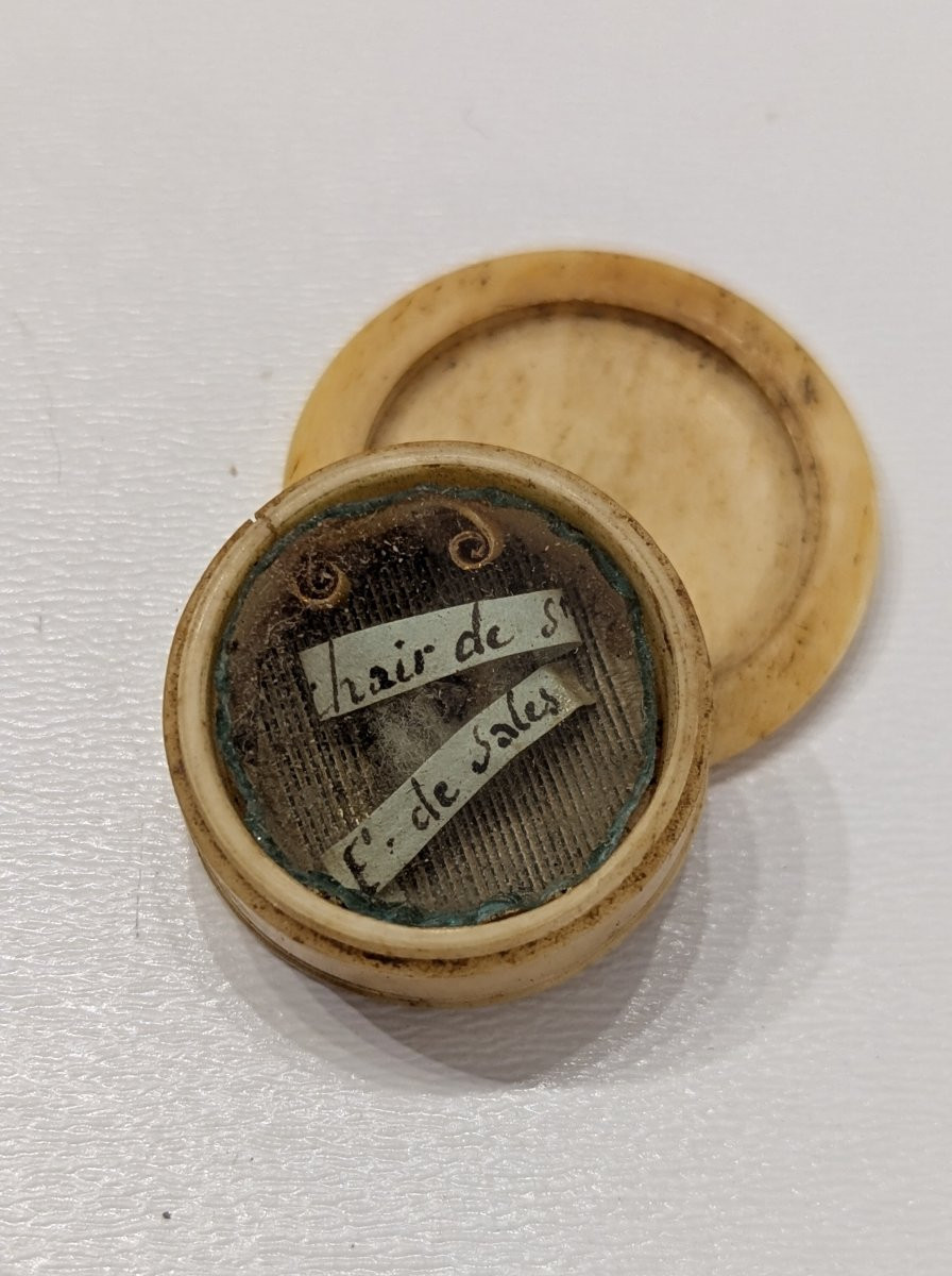Reliquaire En Os - Chair De Saint François De Sales - XIXe Siècle-photo-4