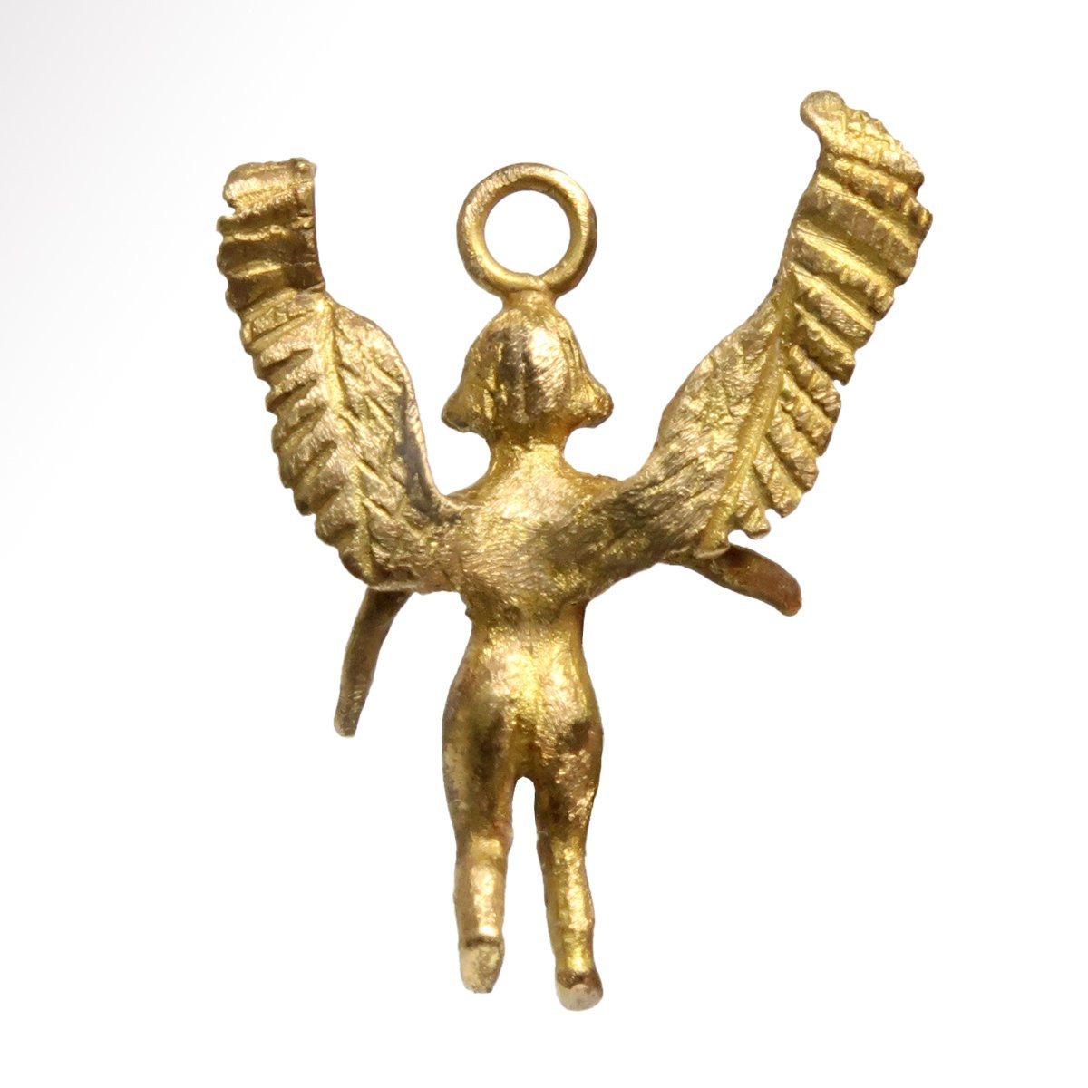 Pendentif Grec En Or Représentant éros Ailé - III-iie Siècle Avant Notre ère - Bijou Antique-photo-4