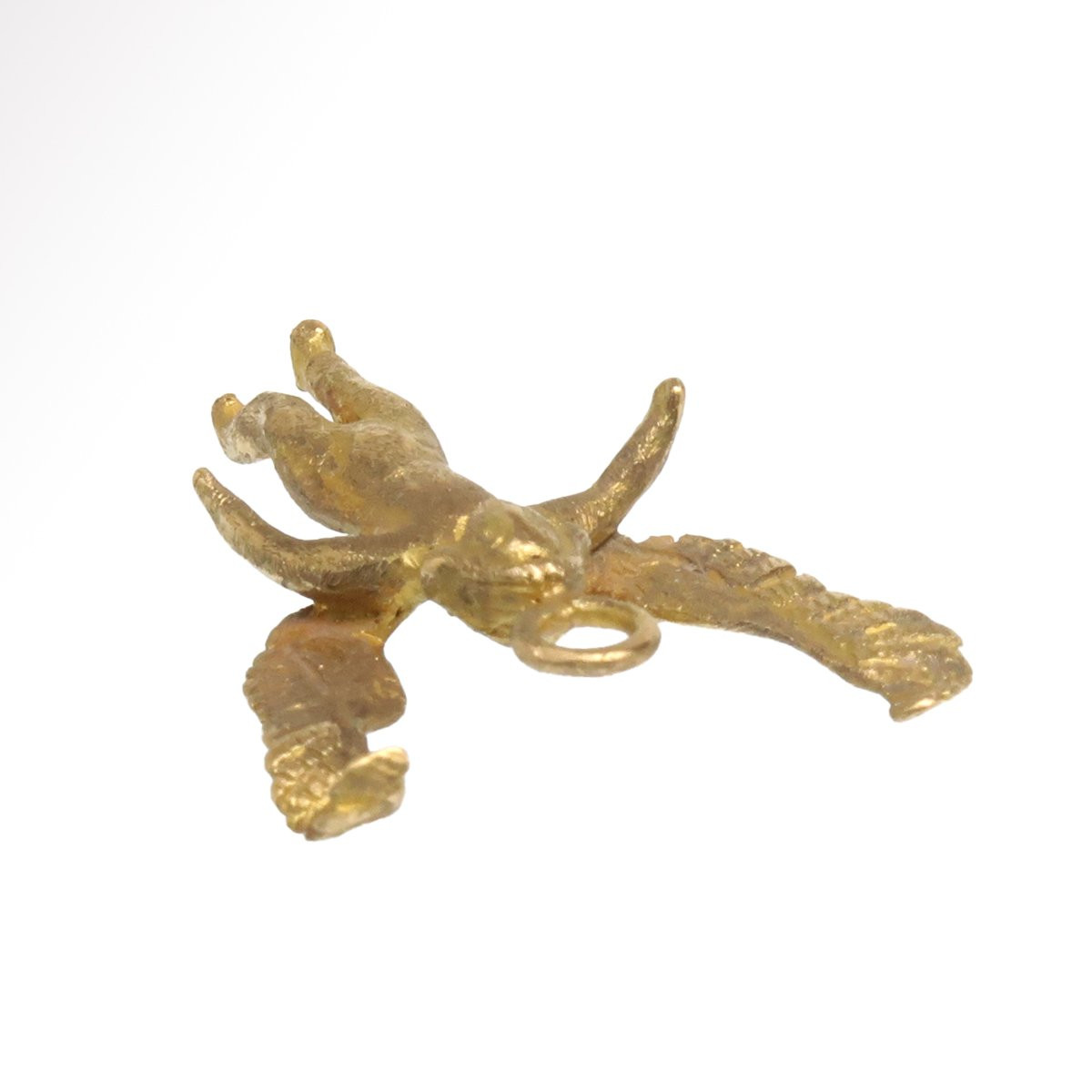 Pendentif Grec En Or Représentant éros Ailé - III-iie Siècle Avant Notre ère - Bijou Antique-photo-1