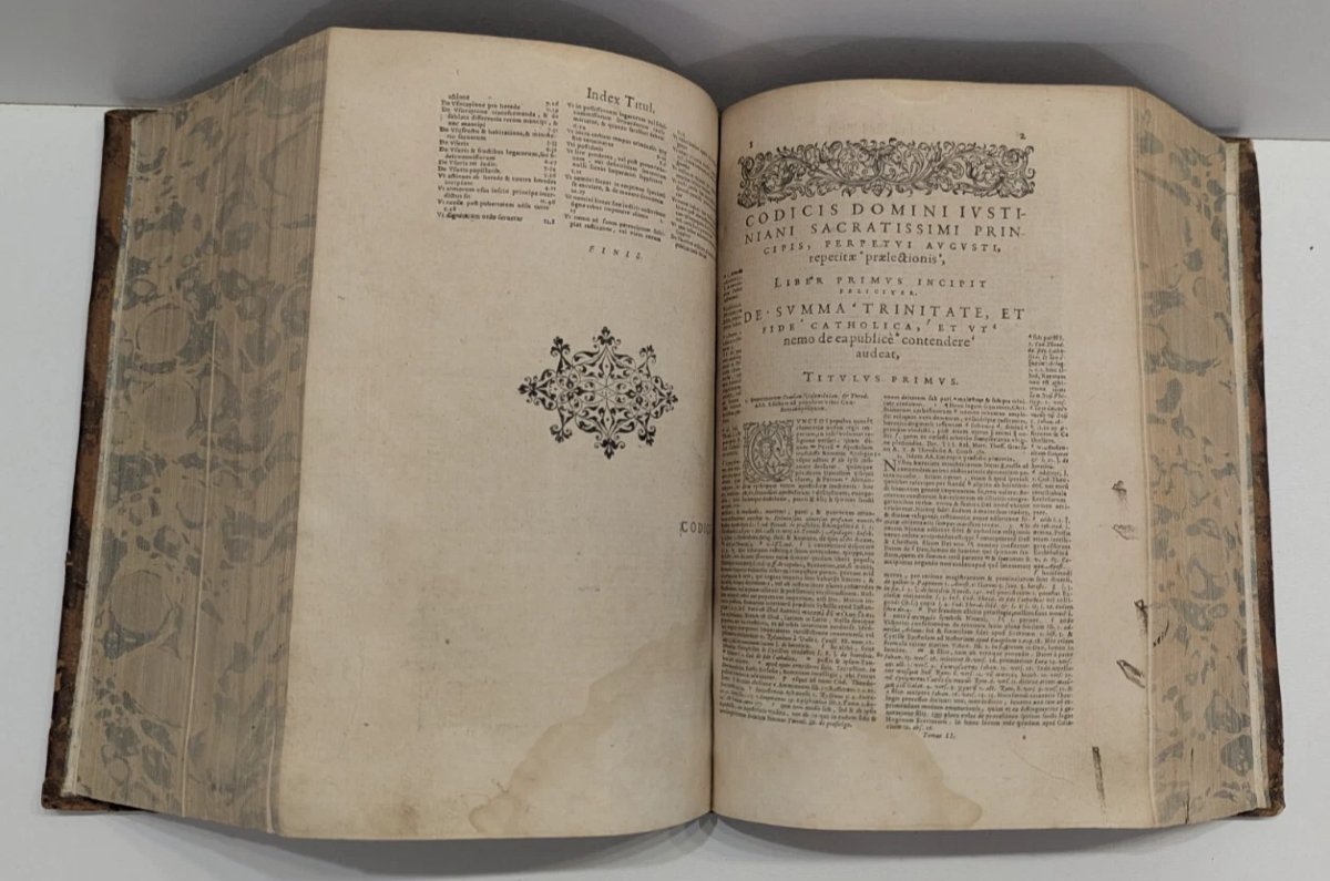 Corpus Juris Civilis – Denys Godefroy – 3500 Pages De 1583 – Ouvrage Rarissime-photo-4
