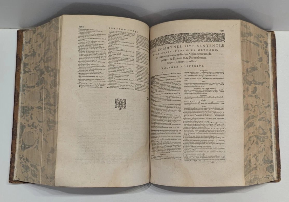 Corpus Juris Civilis – Denys Godefroy – 3500 Pages De 1583 – Ouvrage Rarissime-photo-5