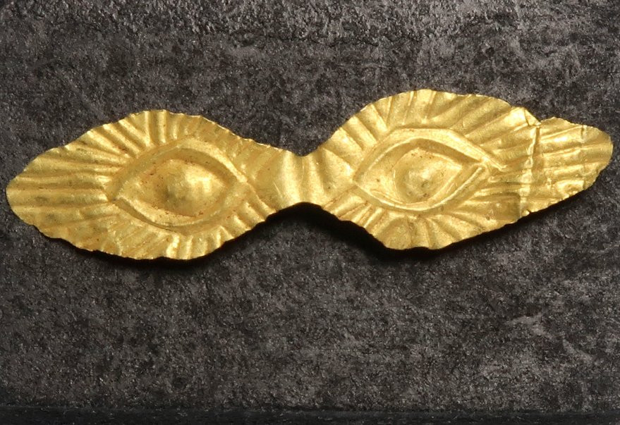 Amulette en or – Yeux – Egypte romaine – Ier – IIe siècle-photo-3