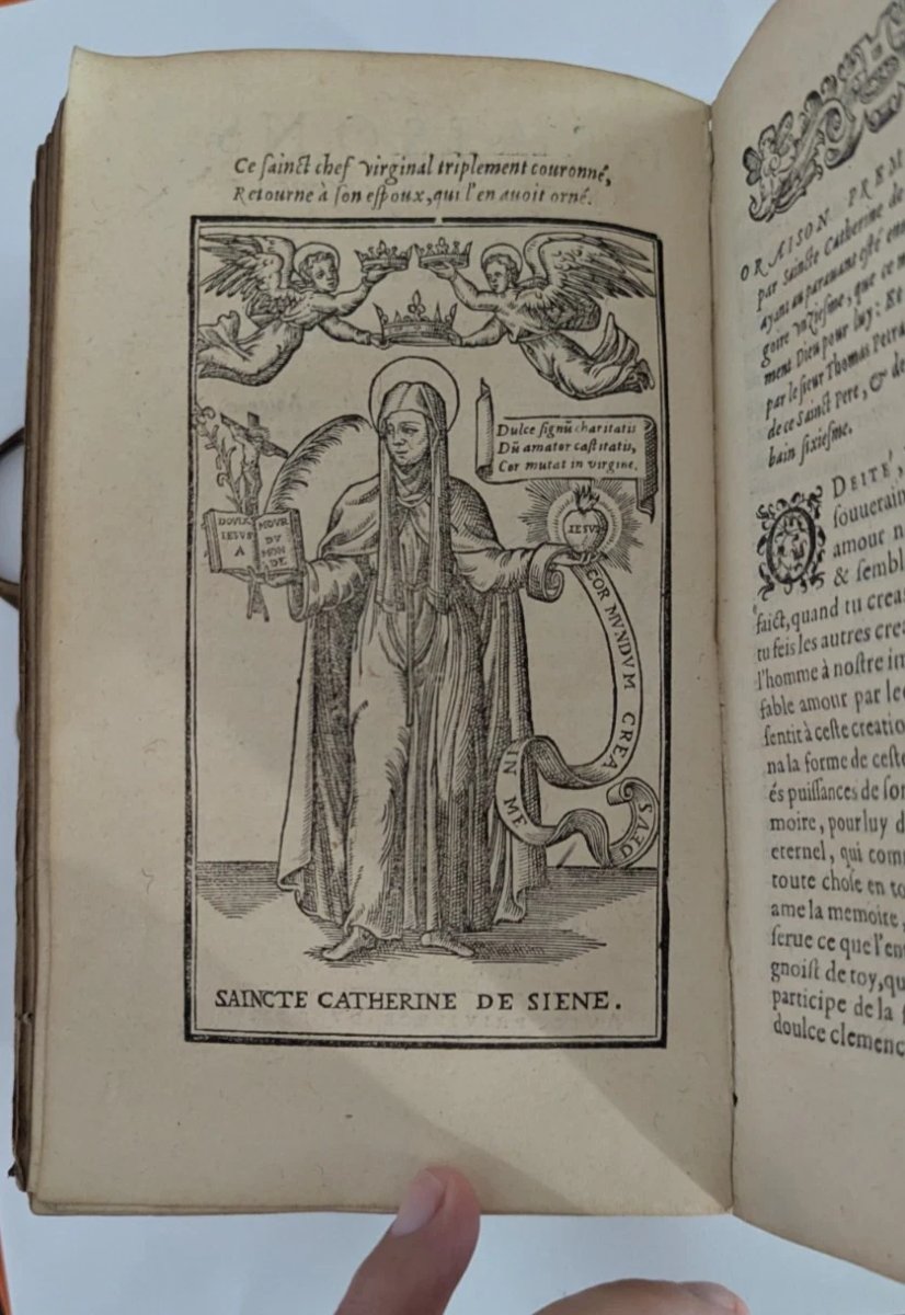 Catherine de Sienne – Doctrine Spirituelle & Oraison – 1580 – Rare Livre du XVIe siècle-photo-3