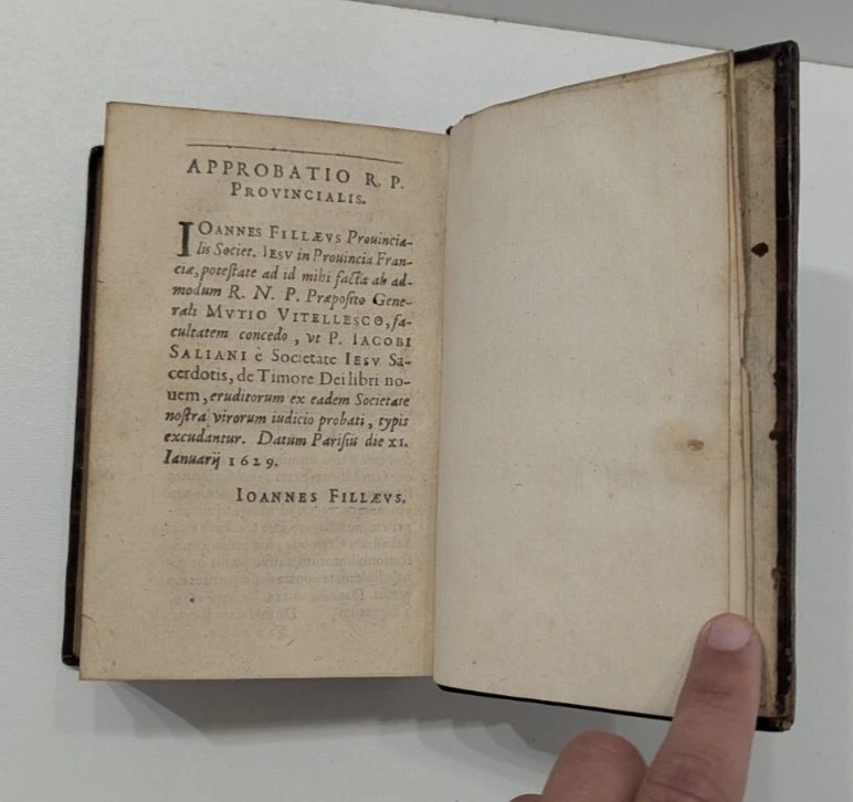 De Timore Dei – Jacques Salian – Paris 1629 – Reliure Évêque de Metz – Book 17th-photo-4