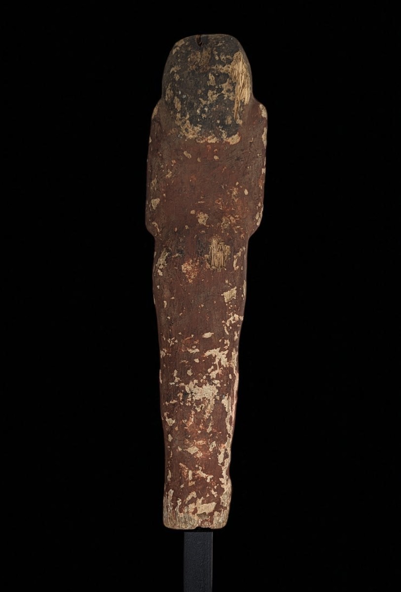 Large Mummy-shaped Servant - Wooden Ushabti - 35cm High - Archaeology Egypt-photo-3