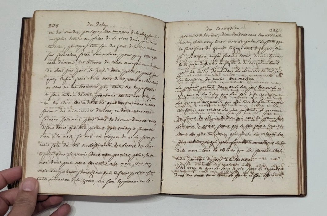 426-page Manuscript – Moral Discourse – 1753 – Rare 18th Century Manuscript -photo-3