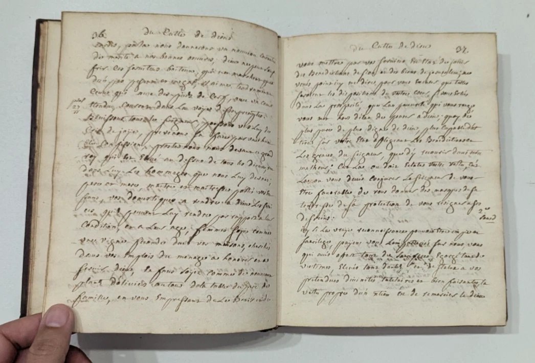 426-page Manuscript – Moral Discourse – 1753 – Rare 18th Century Manuscript -photo-6