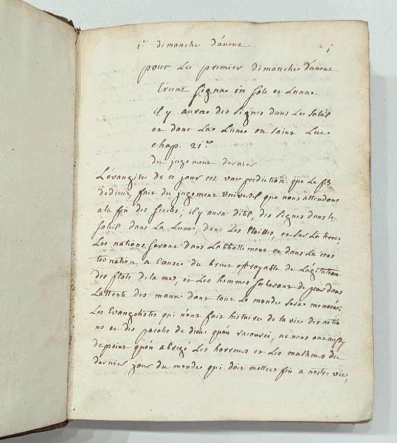 675-page Manuscript – Advent Sermons – Rare 18th Century Manuscript -photo-4
