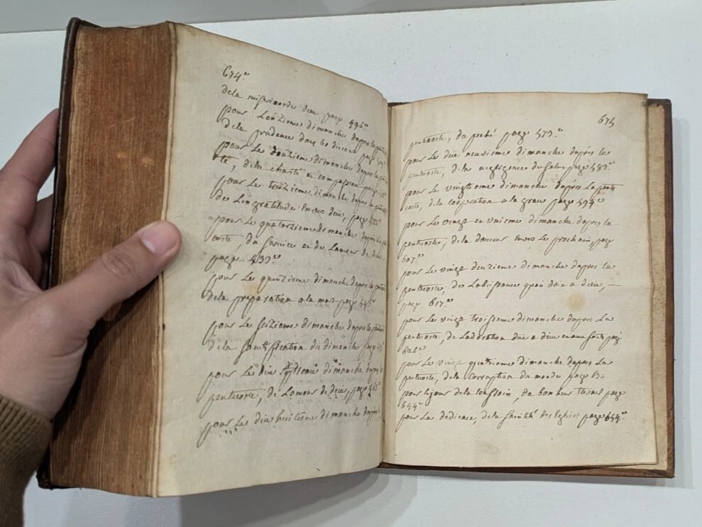 675-page Manuscript – Advent Sermons – Rare 18th Century Manuscript -photo-2
