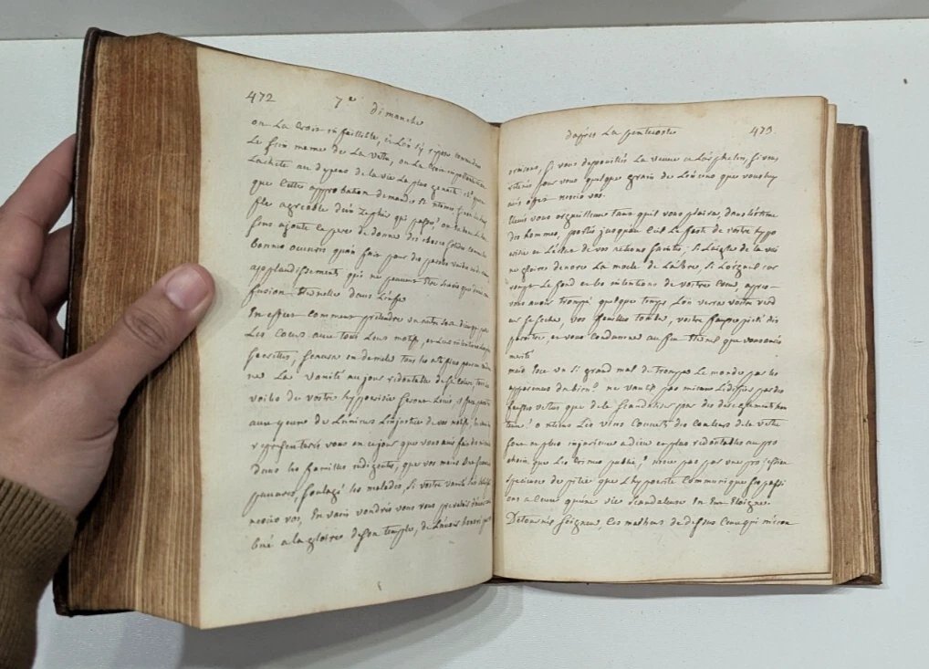 675-page Manuscript – Advent Sermons – Rare 18th Century Manuscript -photo-3