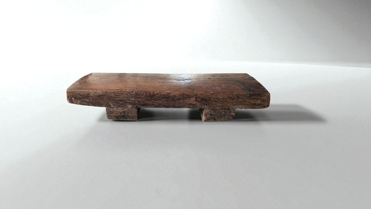 Exceptional Monoxyl Coffee Table – Probably Japanese Zataku, Edo Period – Brutalism -photo-2