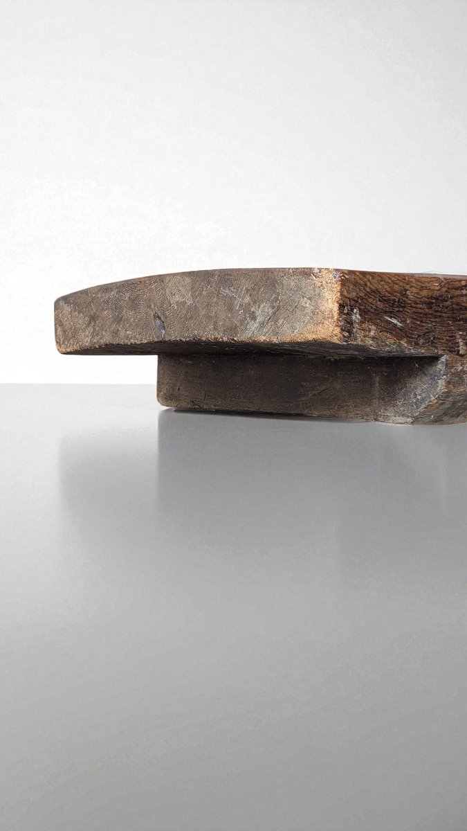 Exceptional Monoxyl Coffee Table – Probably Japanese Zataku, Edo Period – Brutalism -photo-1