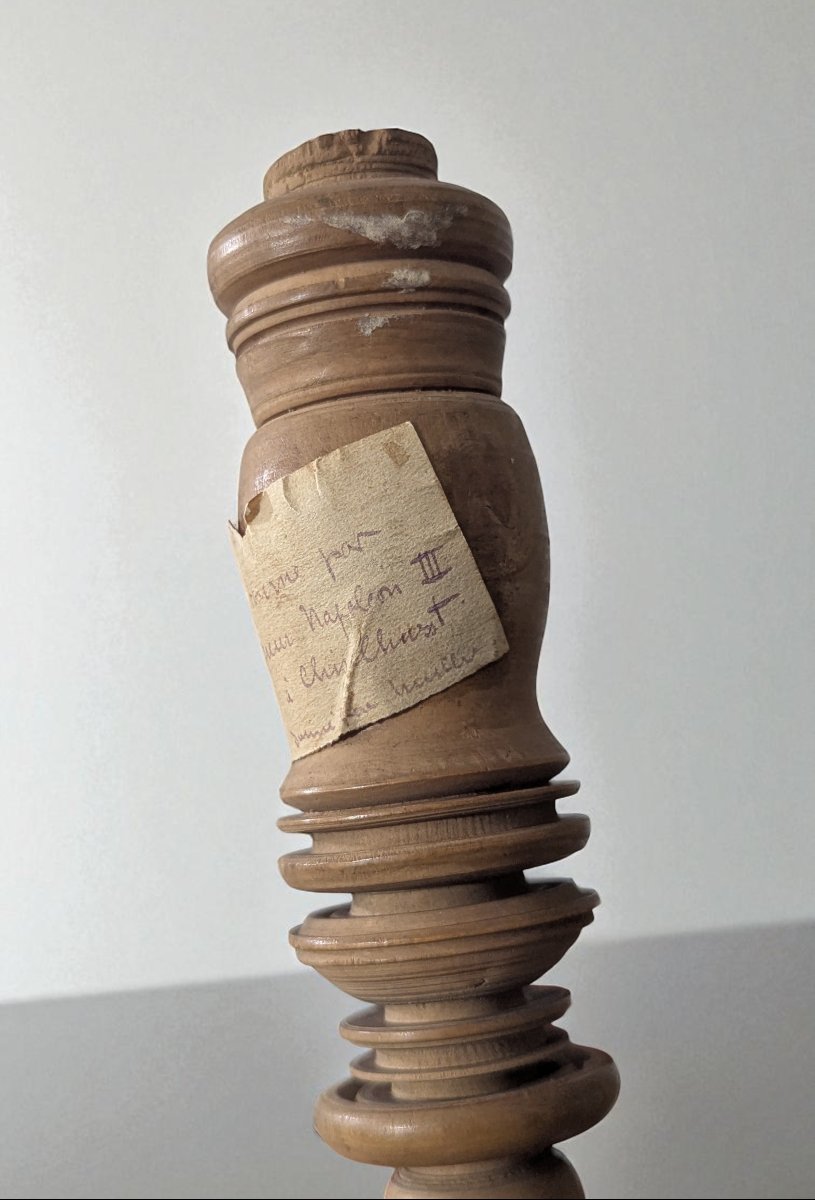 Wood Turned By Emperor Napoleon III At Chislehurst - Historical Souvenir-photo-3