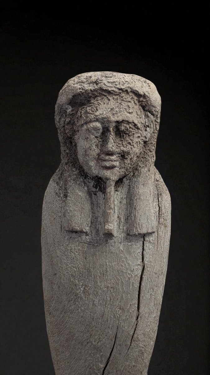 Wooden Mummiform Ushabti - Main Figure - Very Large Size - 22nd Dynasty - Egypt-photo-2