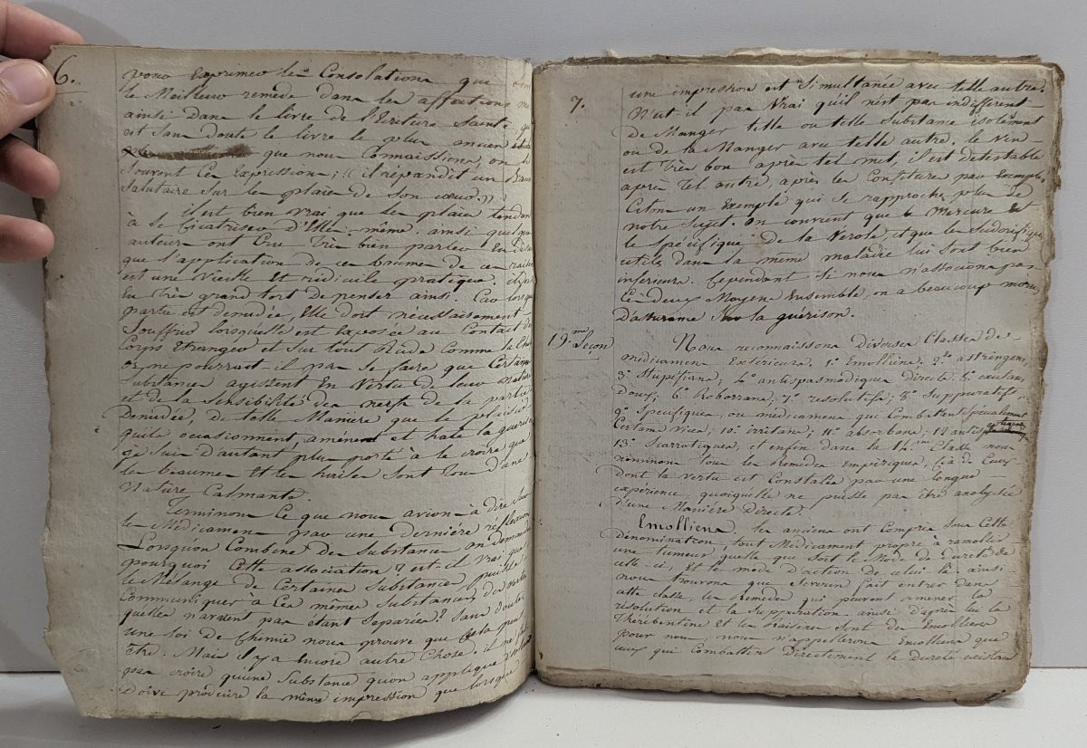 Manuscrit - Cours d'opération de Jacques Lordat - Montpellier 1811 & 1812 - 78pp-photo-4