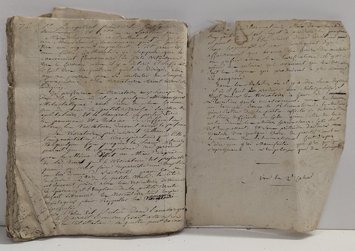 Manuscrit - Cours d'opération de Jacques Lordat - Montpellier 1811 & 1812 - 78pp-photo-3