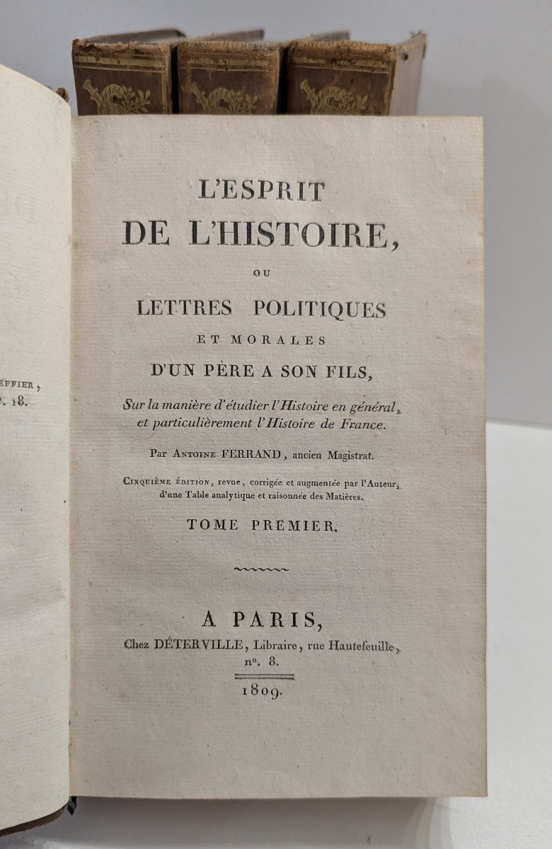L'esprit de l'Histoire - Paris - 1809 - 4 Tomes Complet - Books 19th-photo-2