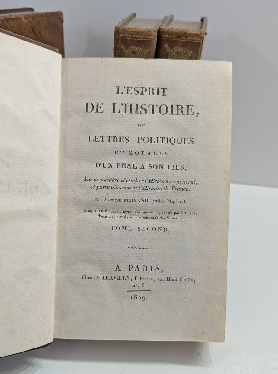 L'esprit de l'Histoire - Paris - 1809 - 4 Tomes Complet - Books 19th-photo-1