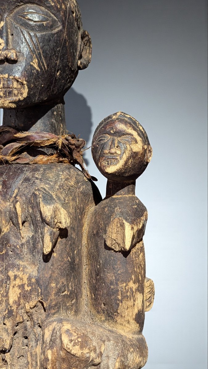 Yoruba Maternity - Solid Wood - Magic Charge - Nigeria - First Half Of The 20th Century-photo-4