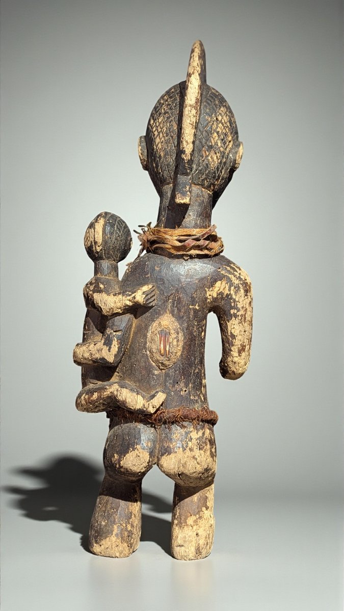 Yoruba Maternity - Solid Wood - Magic Charge - Nigeria - First Half Of The 20th Century-photo-3