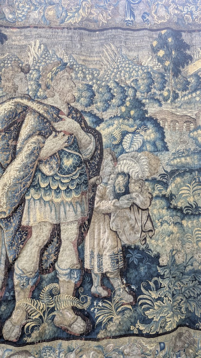 Immense Tapisserie Bruxelles – Constantin au Pont de Milvius – XVIIe siècle-photo-2