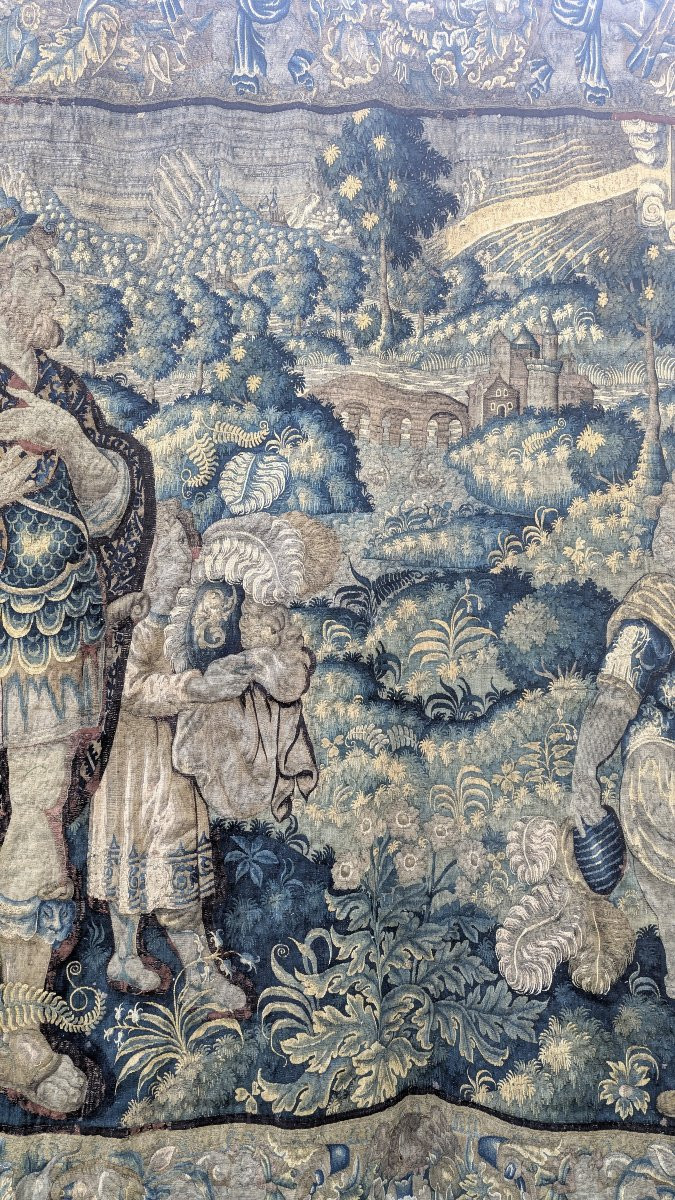 Immense Tapisserie Bruxelles – Constantin au Pont de Milvius – XVIIe siècle-photo-3