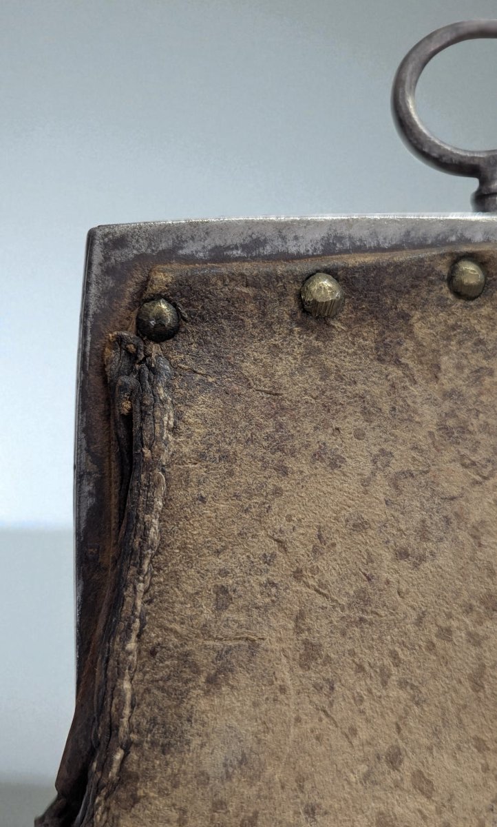 Rare Medieval Purse With Metal Frame - Northern Europe - 15th-16th Century-photo-1
