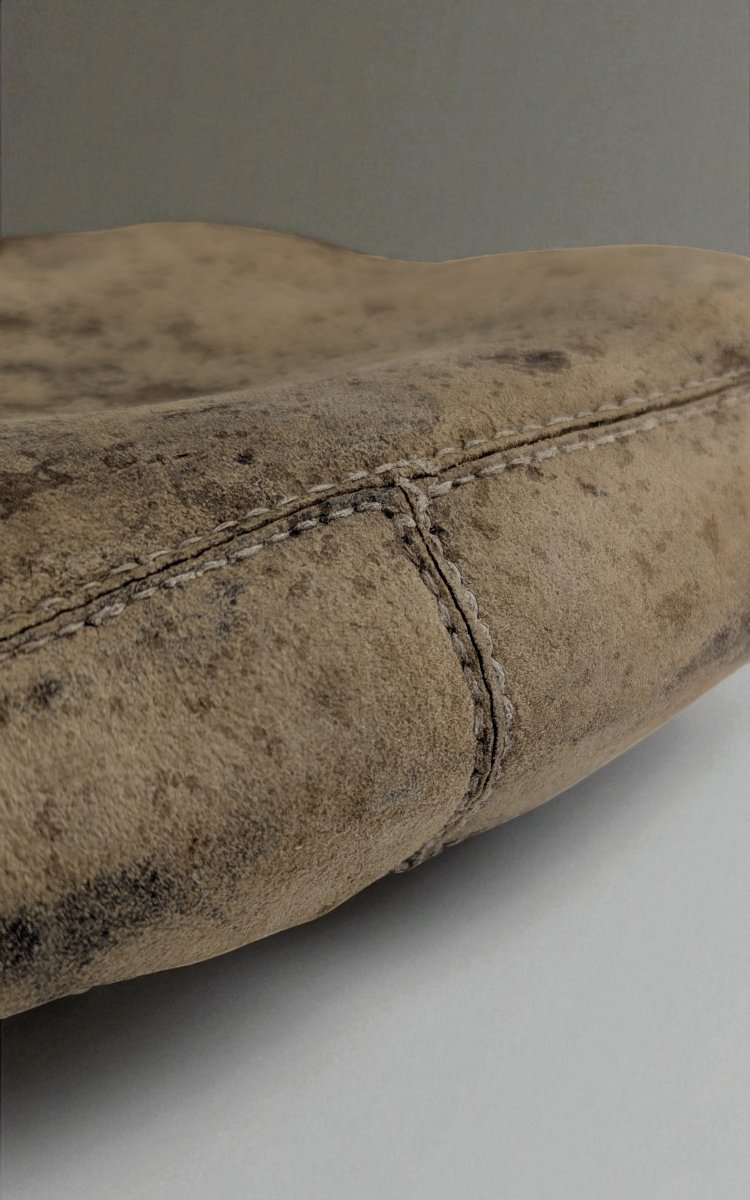 Rare Medieval Purse With Metal Frame - Northern Europe - 15th-16th Century-photo-2