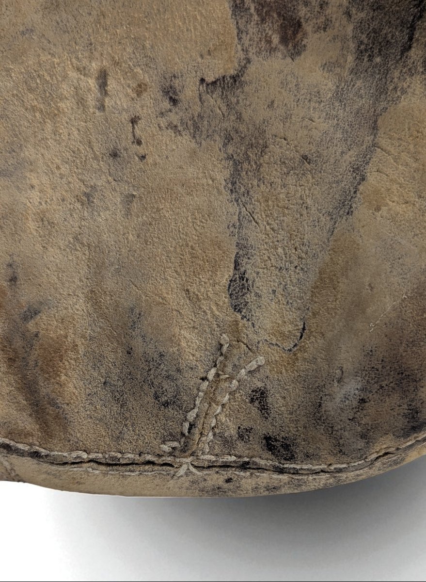 Rare Medieval Purse With Metal Frame - Northern Europe - 15th-16th Century-photo-4