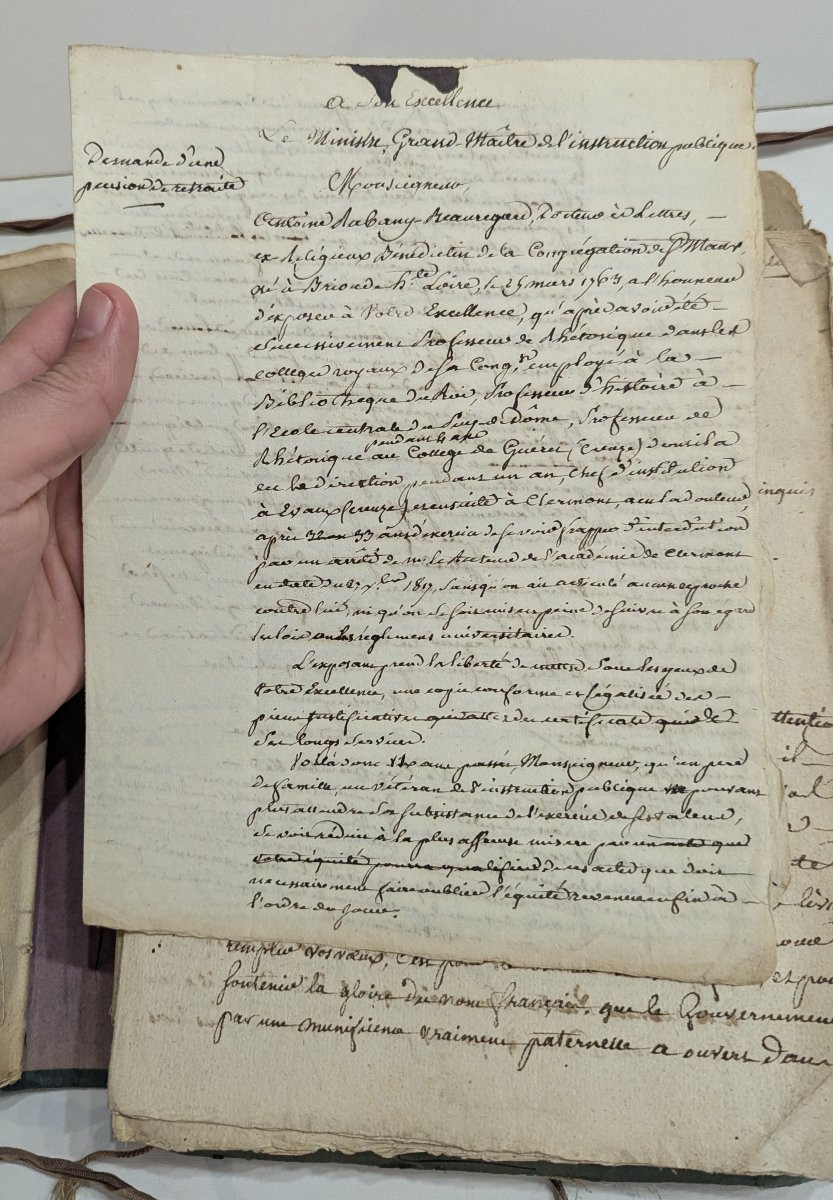 Ensemble de documents manuscrits d’Antoine Rabany Beauregard (1765-1843) + 400pages-photo-3