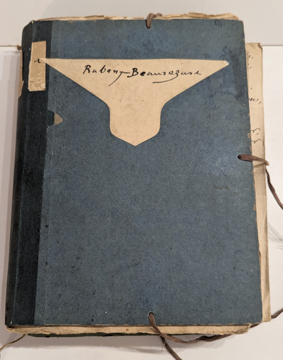 Ensemble de documents manuscrits d’Antoine Rabany Beauregard (1765-1843) + 400pages