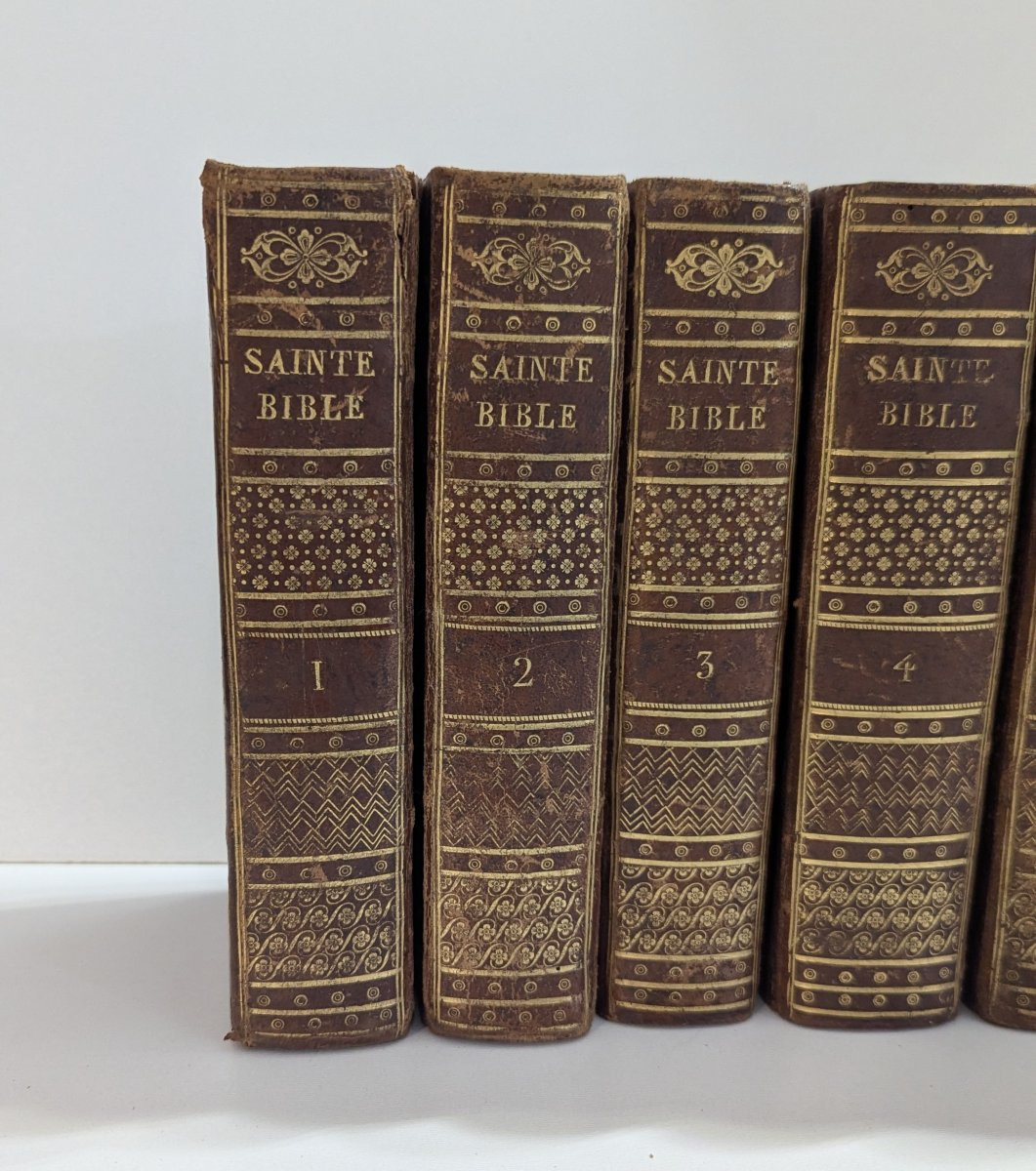 Sainte Bible - Paris - 1821 - 10 Tomes COMPLET - Books 19th-photo-2