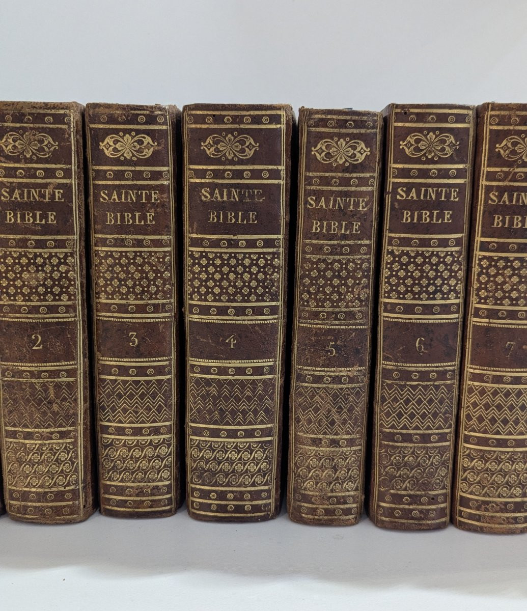 Sainte Bible - Paris - 1821 - 10 Tomes COMPLET - Books 19th-photo-3