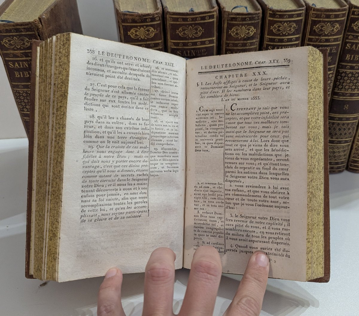 Sainte Bible - Paris - 1821 - 10 Tomes COMPLET - Books 19th-photo-5
