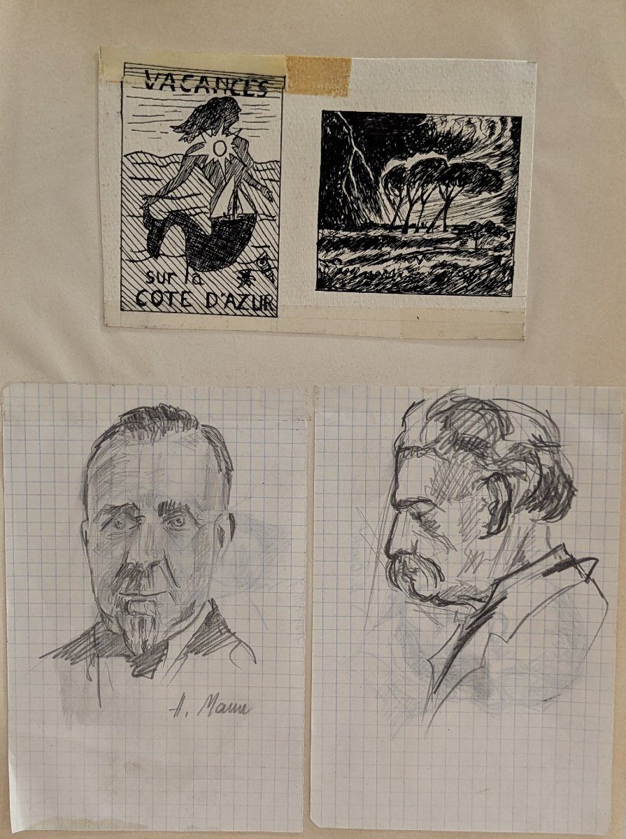 Fond d’atelier – Famille Morawski – Artistes polonais – Albi  - 22 oeuvres-photo-1