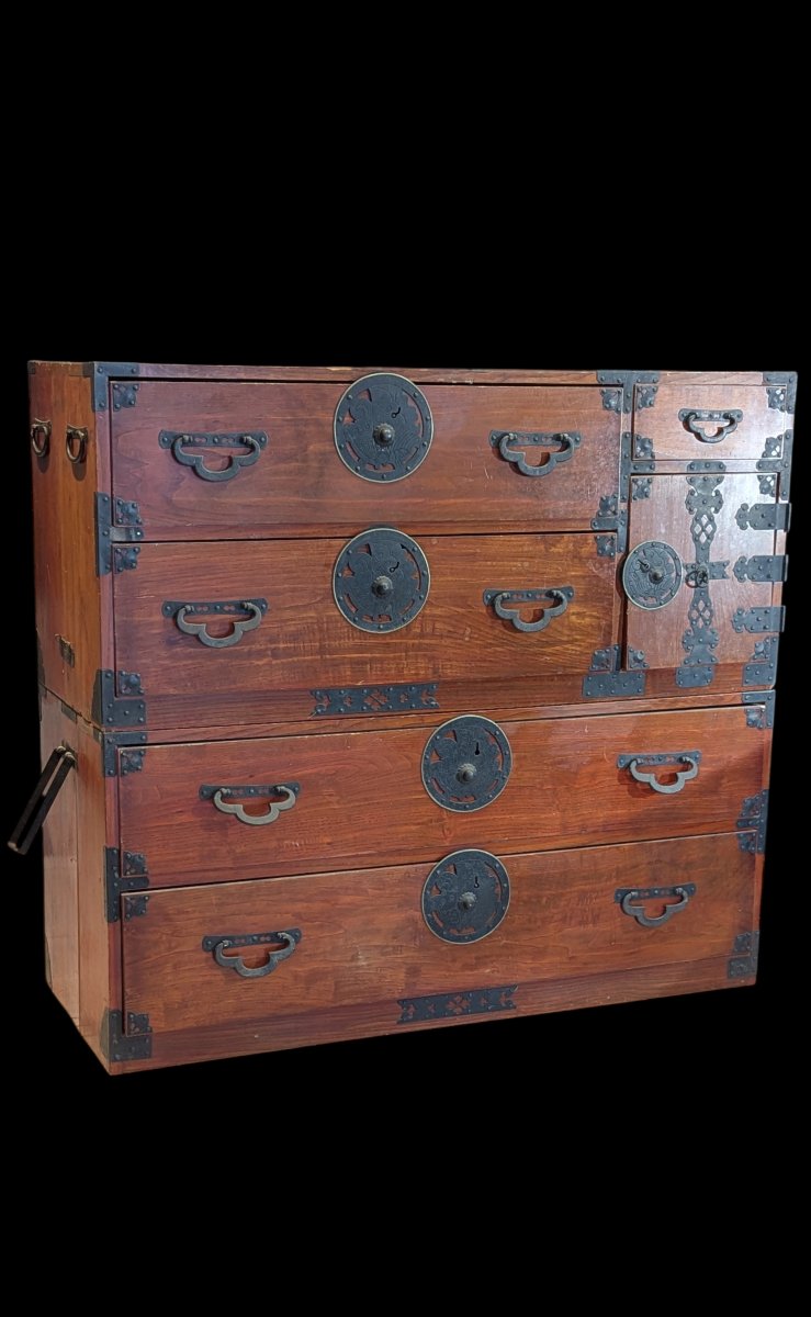 Japanese Tansu Sendai – Dresser – Circa 1900-photo-3