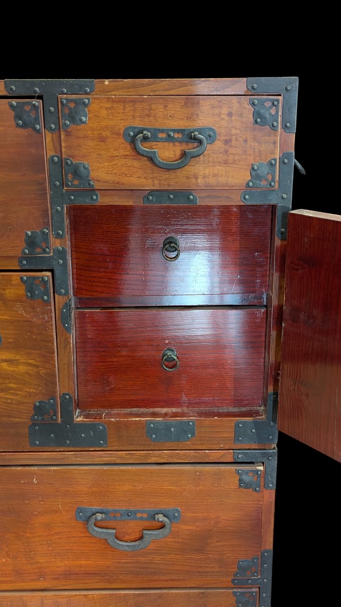 Japanese Tansu Sendai – Dresser – Circa 1900-photo-3