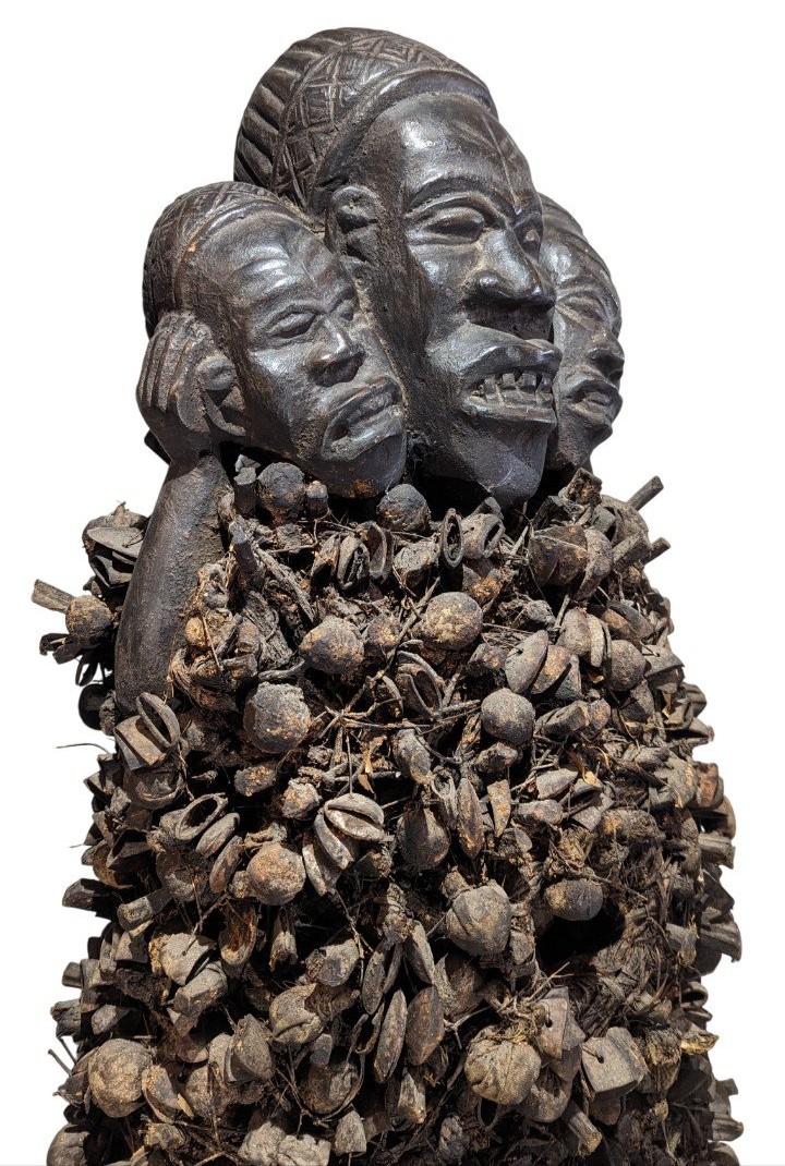Large Magic Statue Nkisi Nkondi - Vili People - Loango - Congo - Origin