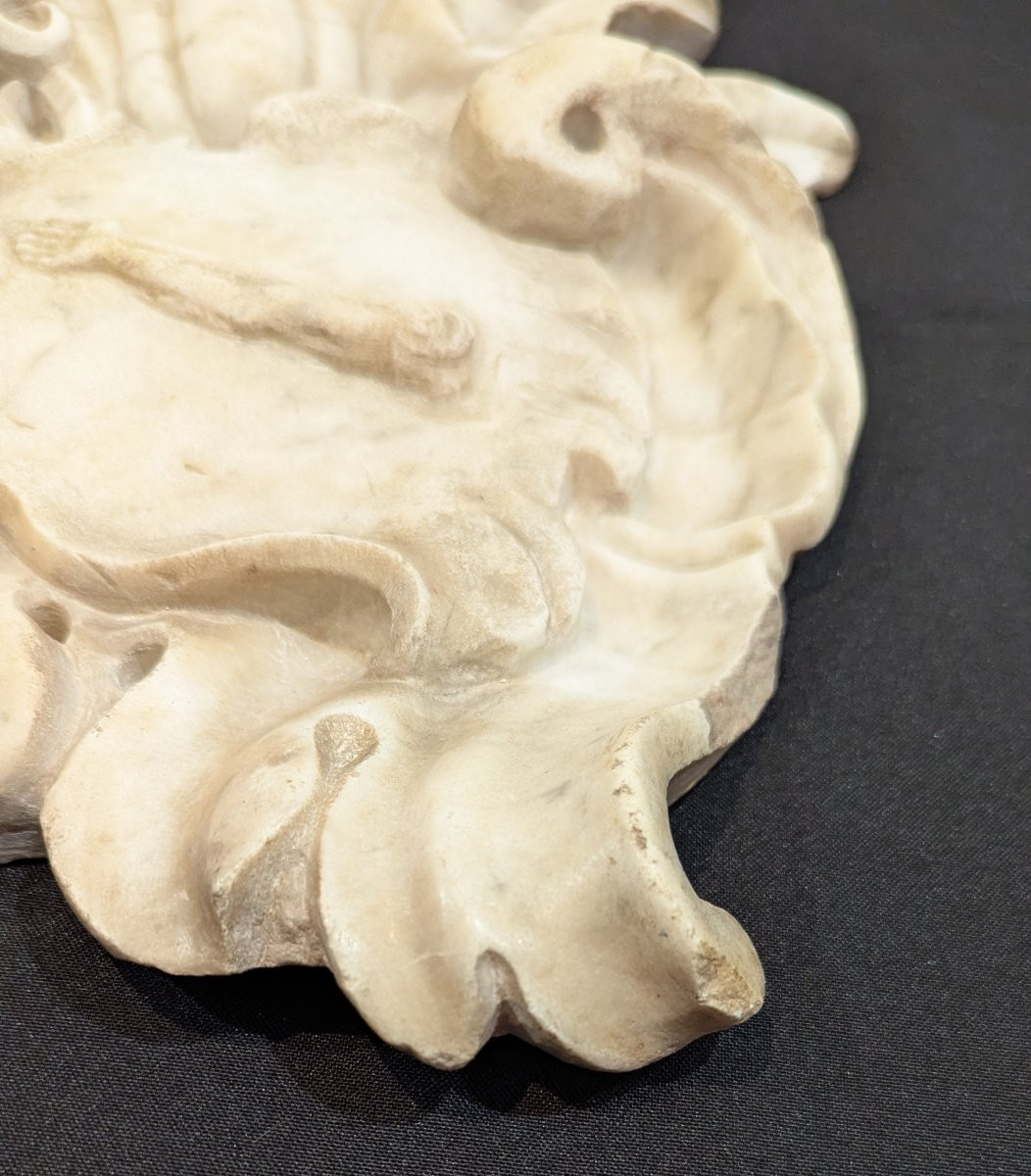 Ex-voto en marbre blanc, Italie, vers 1730–1740 -photo-3