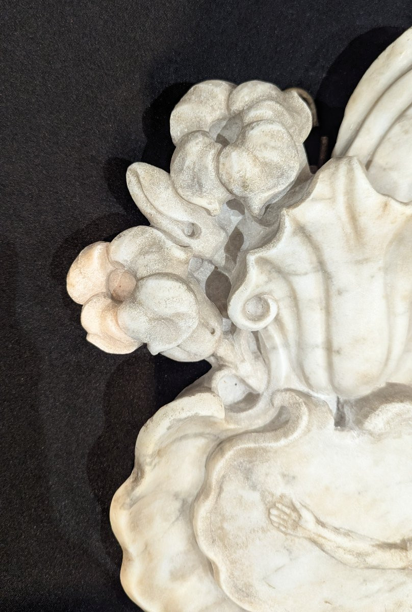 Ex-voto en marbre blanc, Italie, vers 1730–1740 -photo-3
