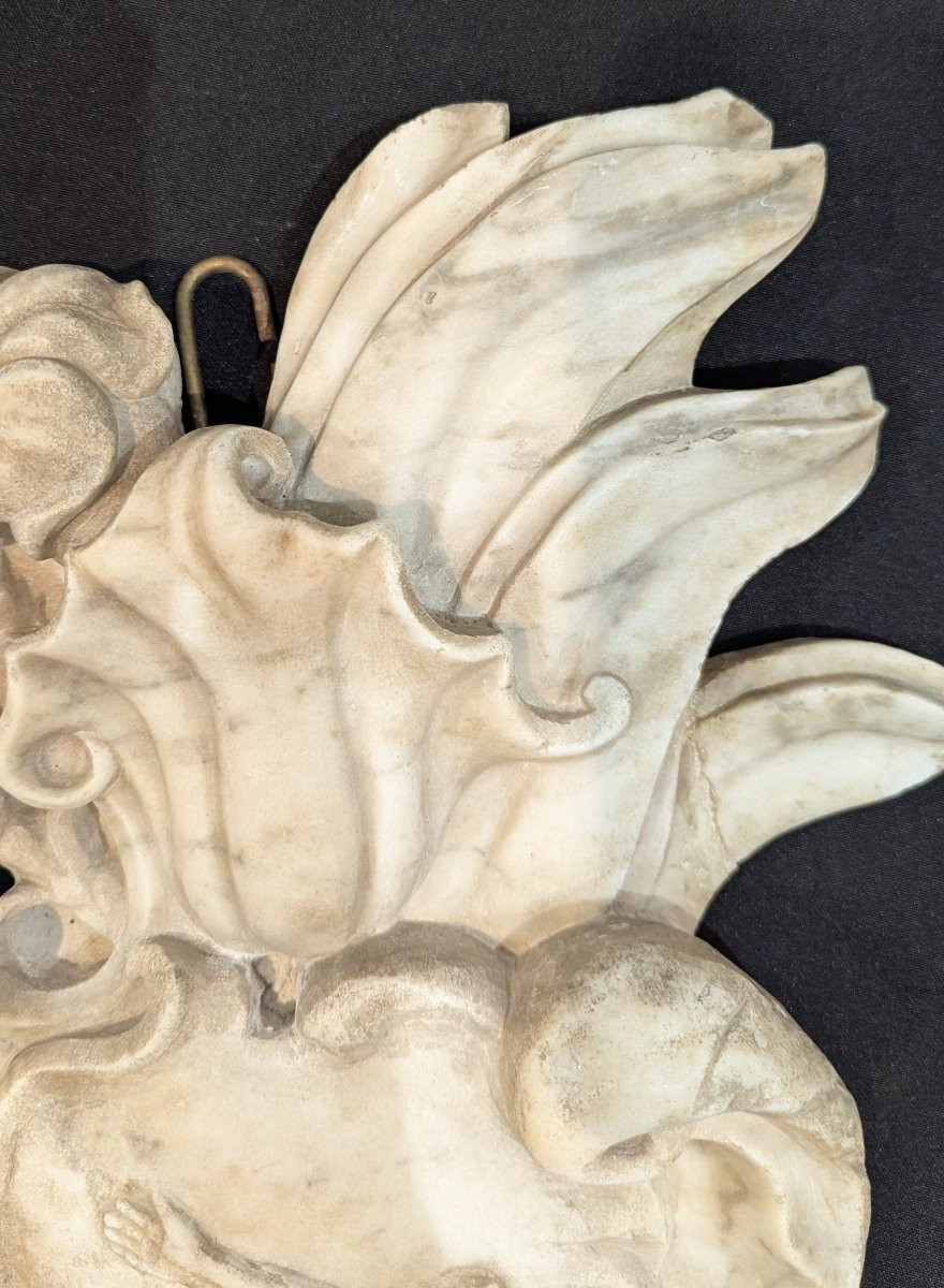 Ex-voto en marbre blanc, Italie, vers 1730–1740 -photo-4