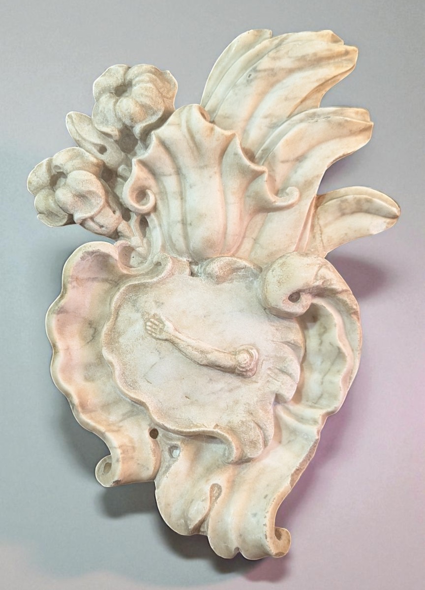 Ex-voto en marbre blanc, Italie, vers 1730–1740 