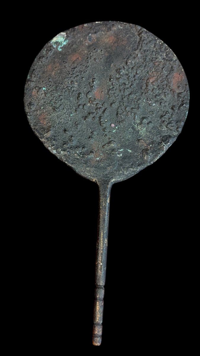 Bronze Mirror - Roman Period - Rare Item-photo-4