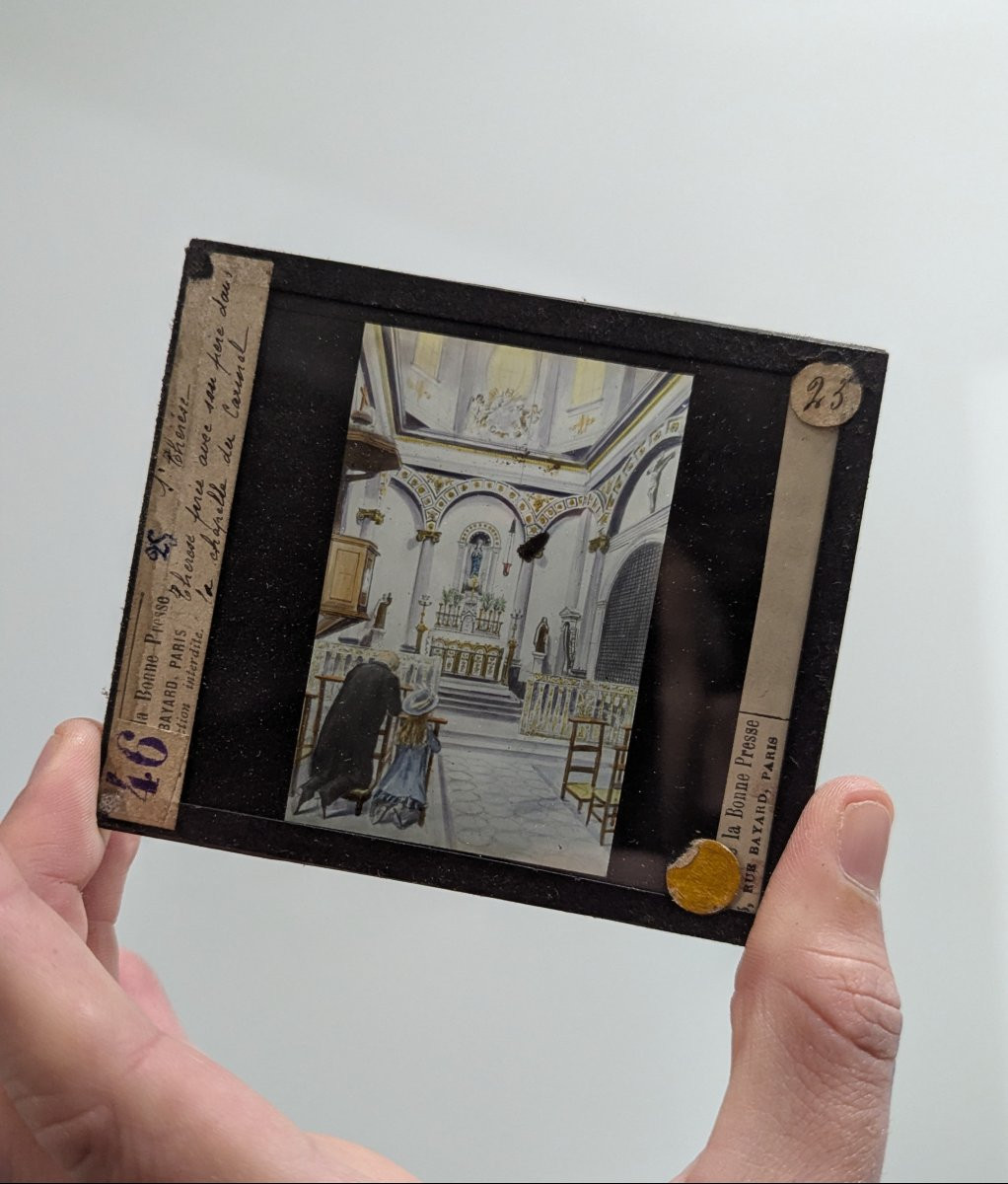 Lot Of Nearly 400 Glass Slides For A Magic Lantern - Late 19th Century -photo-3