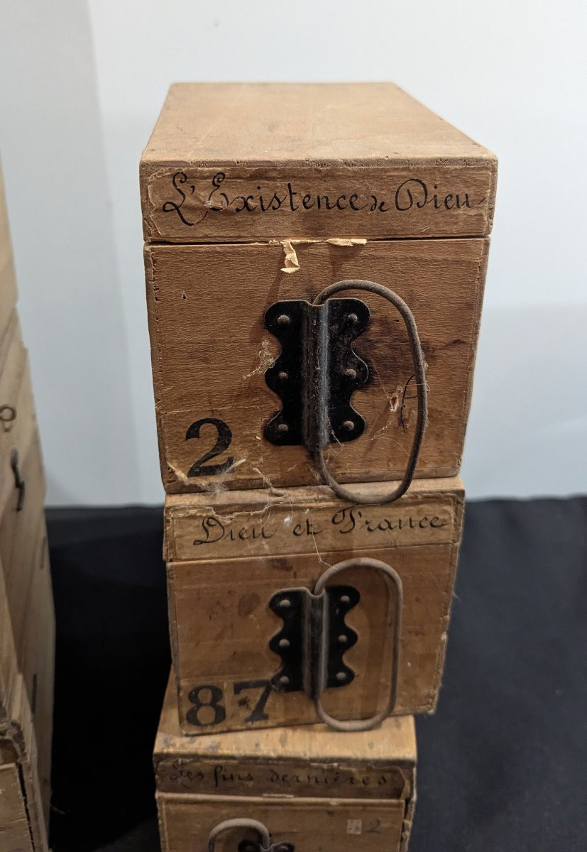 Lot Of Nearly 400 Glass Slides For A Magic Lantern - Late 19th Century -photo-2