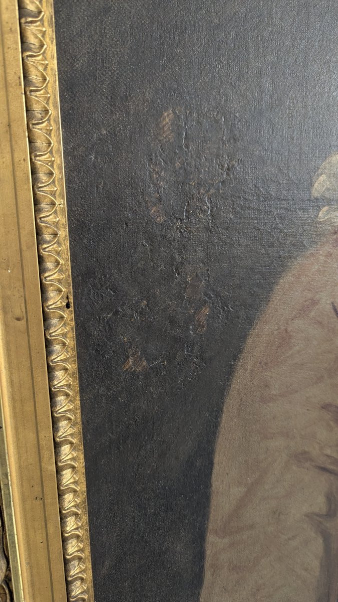 Portrait Of A Man – Oil On Canvas – French School – Circa 1775 – 18th Century-photo-4