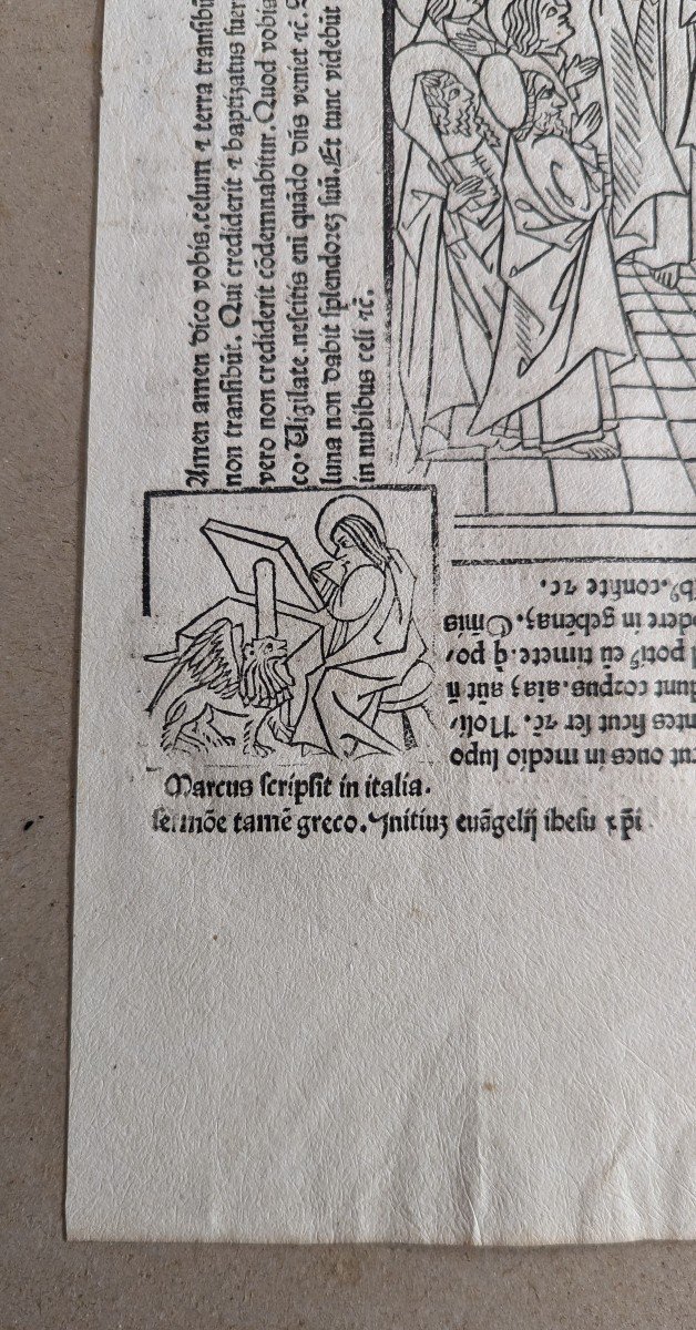Grande Page Incunable F°43 - Par Rolevinck Werner - Fasciculus Temporum - Bois Gravé - 1481-photo-2