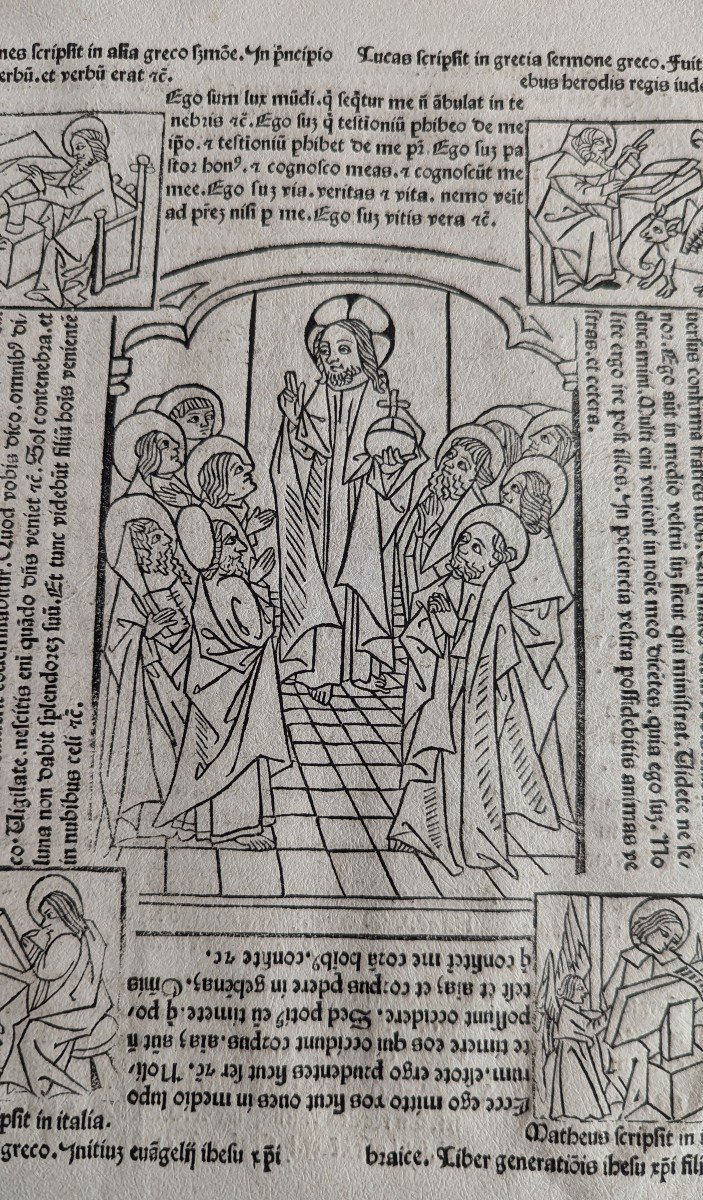 Grande Page Incunable F°43 - Par Rolevinck Werner - Fasciculus Temporum - Bois Gravé - 1481-photo-4