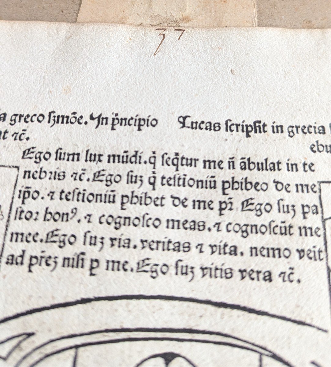 Grande Page Incunable F°43 - Par Rolevinck Werner - Fasciculus Temporum - Bois Gravé - 1481-photo-5